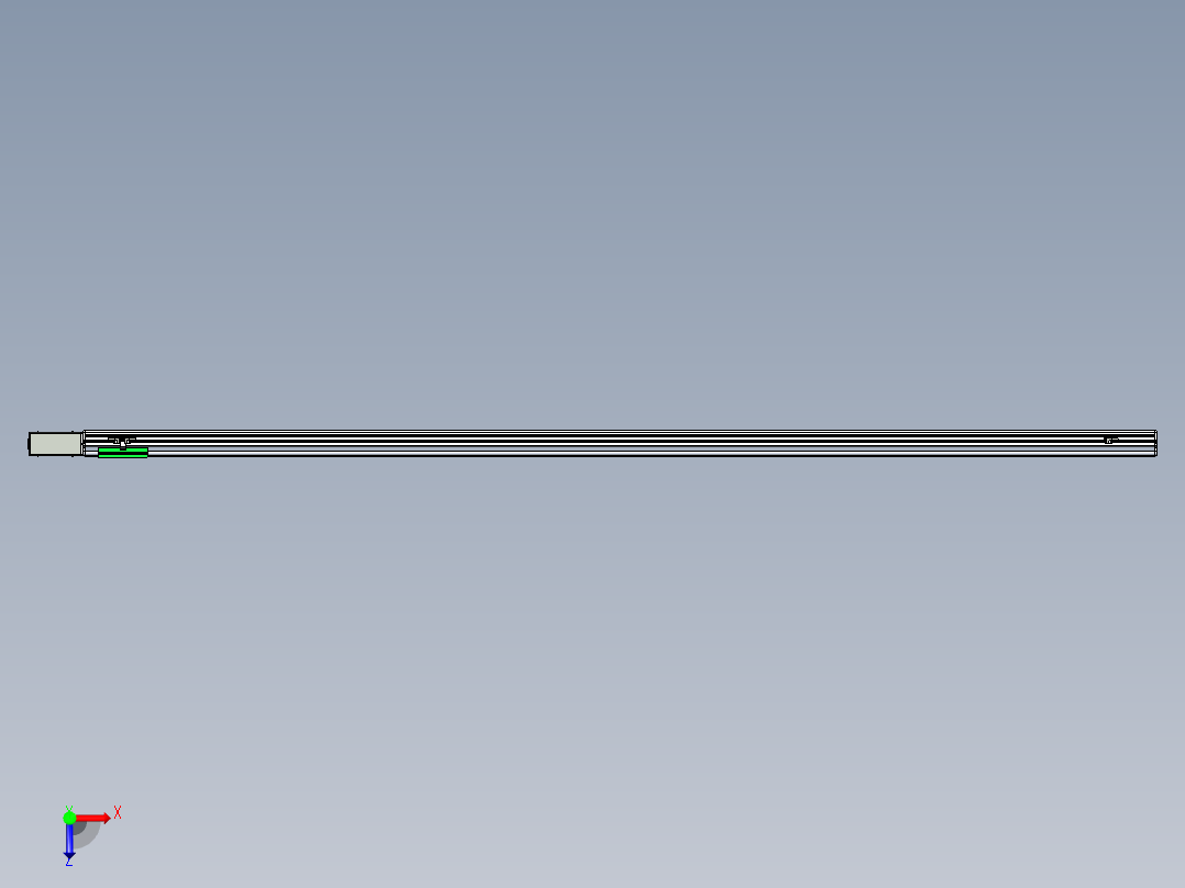 同步带滑台-半封闭B13H-L45-S2800-R-P40-D3俯视图
