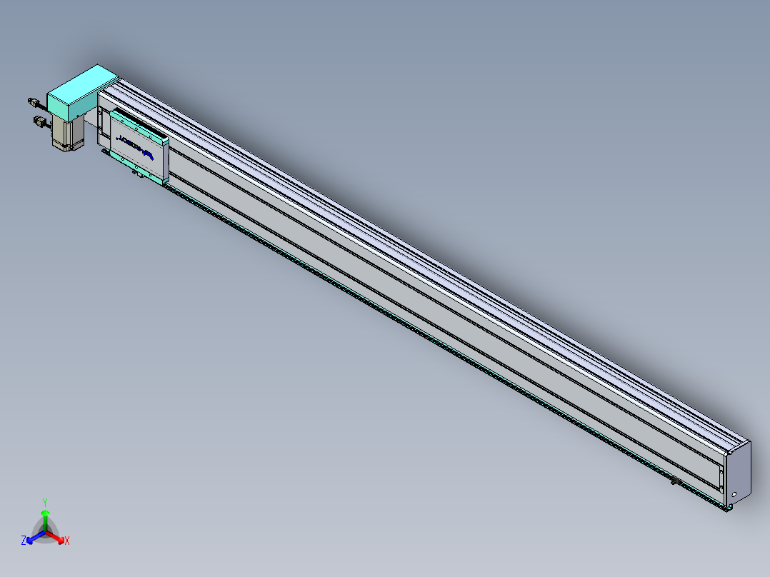 威洛博VBC同步带传动一无尘环境VBC14-L45-S1600-BRU-ZP40-C3正等轴测图