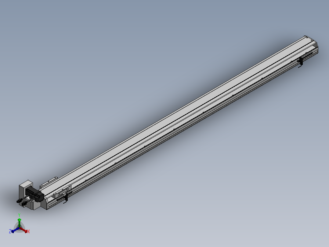 精密模组MT100-L78-1600-LU-M10-C4正等轴测图