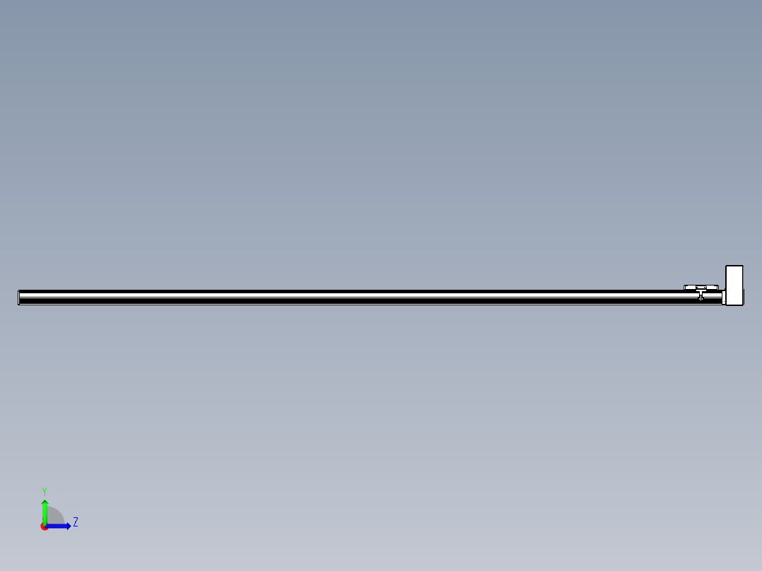 同步带全封闭直线模组TPA-HCB-105D-90-L2450-LU-C-P20-N3左视图