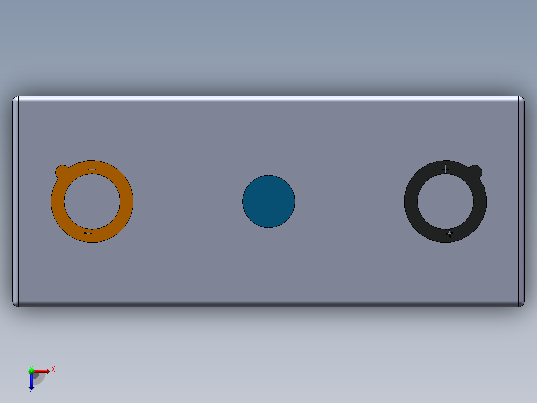 方形电芯210A俯视图