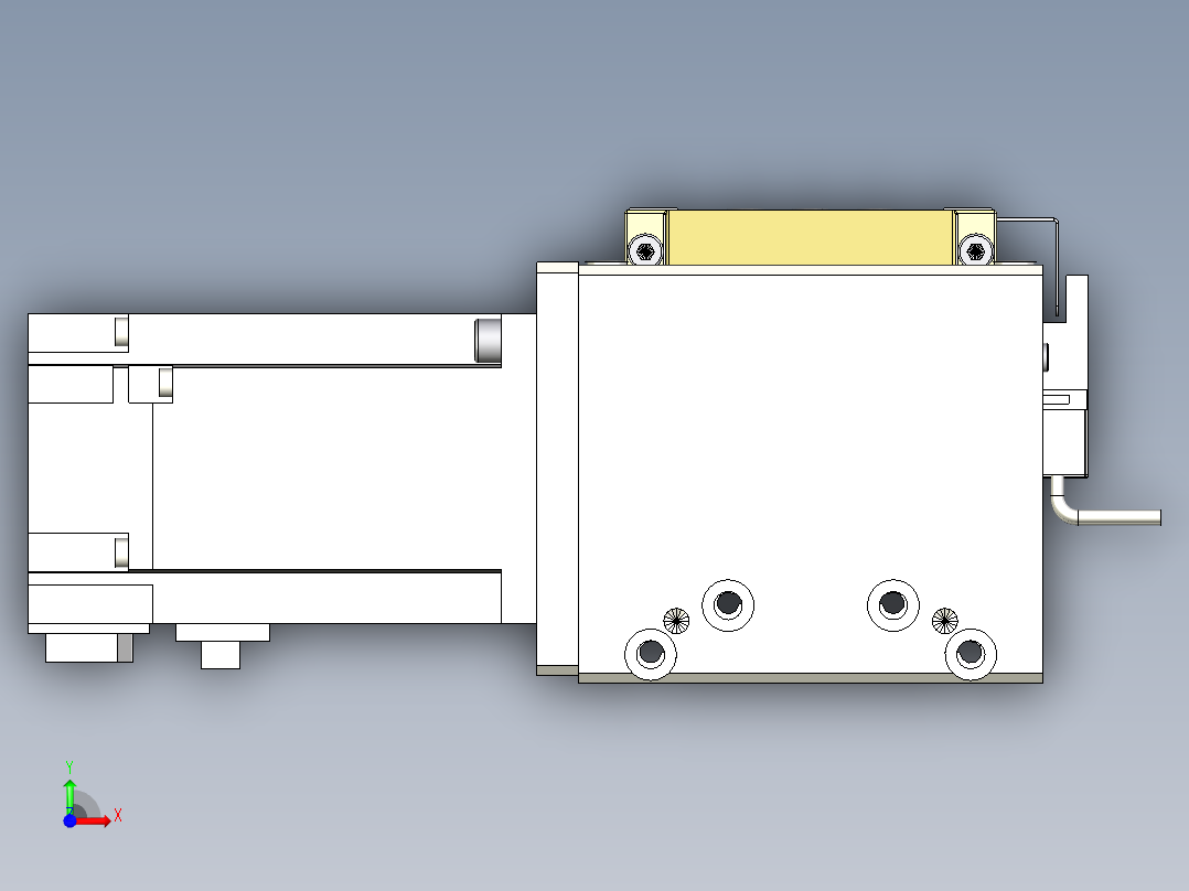Toyo东佑达直线模组-M80M-S-X102-2500-R-M40-C4前视图
