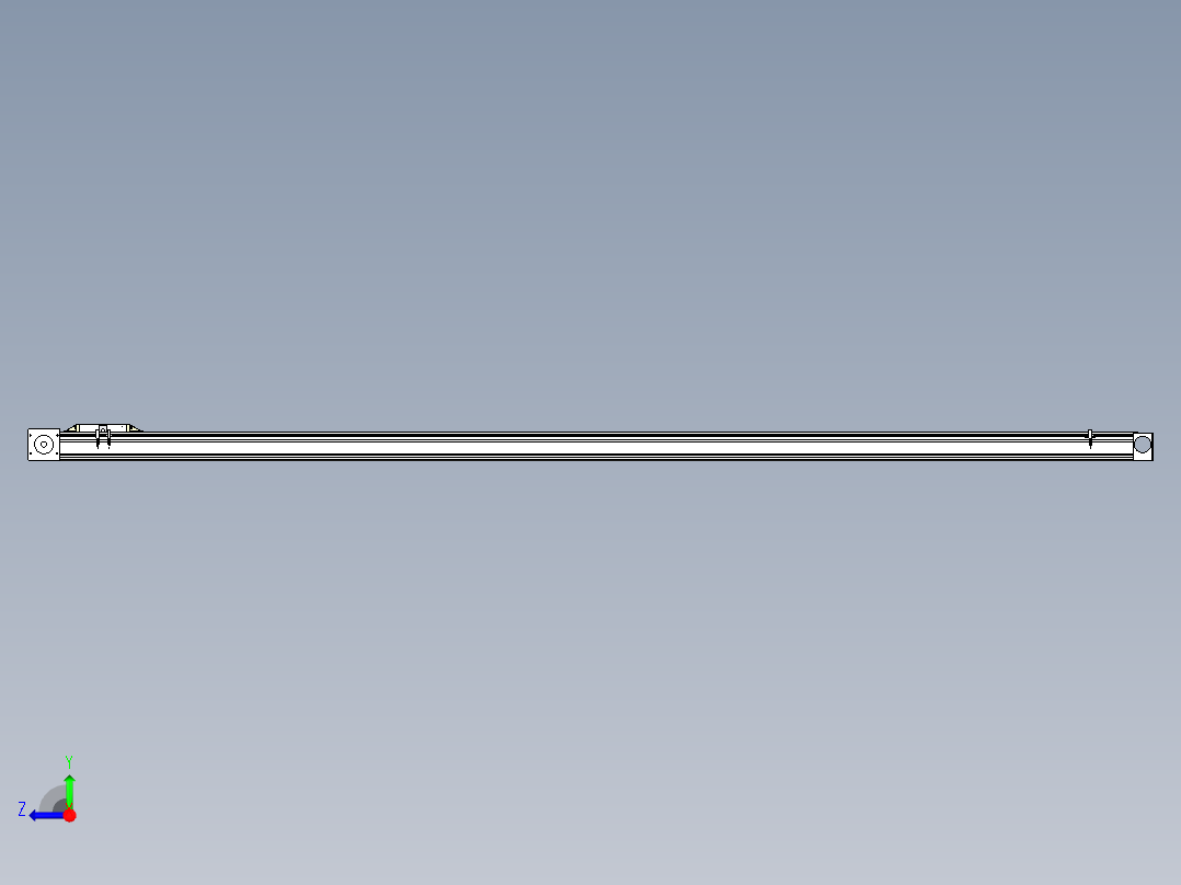 Toyo东佑达直线模组-M80M-S-X102-2500-R-M40-C4右视图