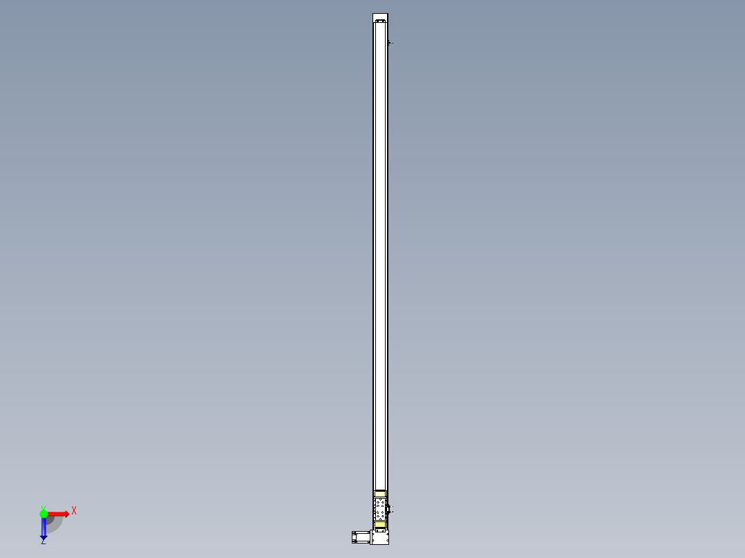 Toyo东佑达直线模组-M80M-S-X102-2500-R-M40-C4俯视图