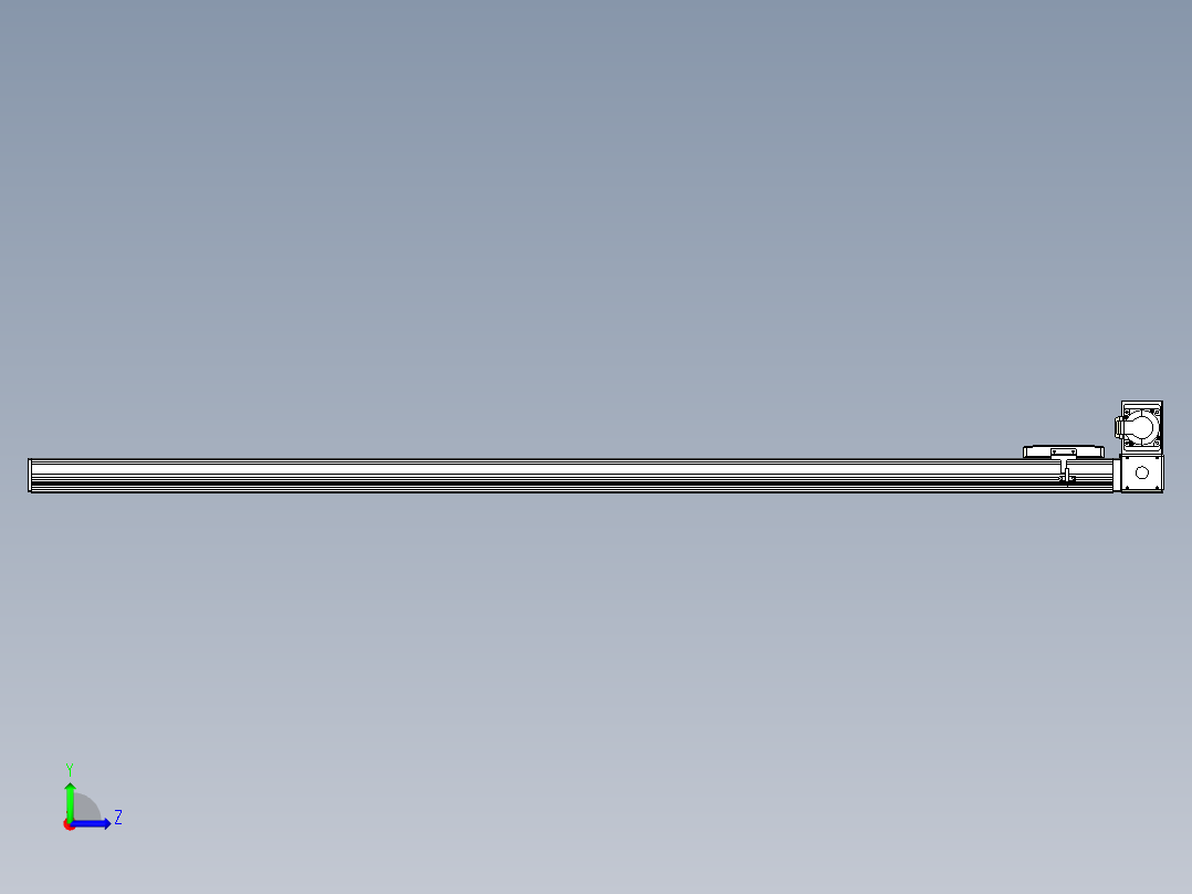 同步带全封闭直线模组TPA-HCB-105D-90-L1550-RU-C-P20-N3左视图