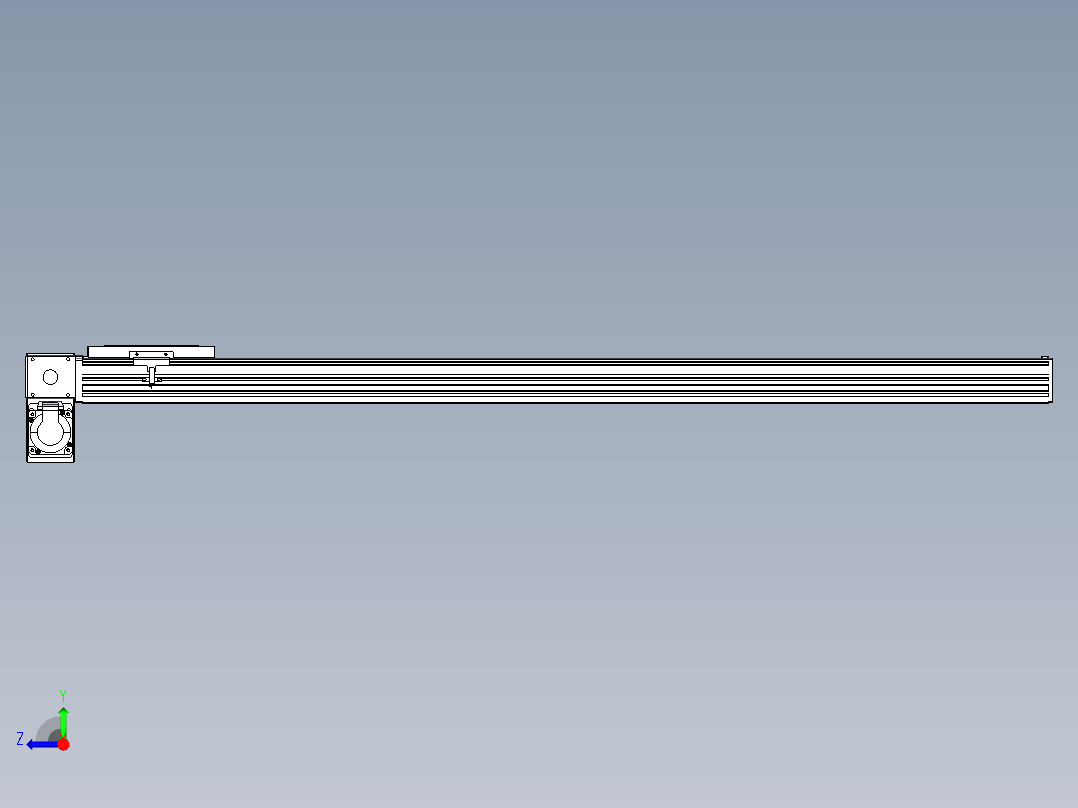 同步带全封闭直线模组TPA-HCB-120D-90-L1100-LP-Y-P40-N3右视图