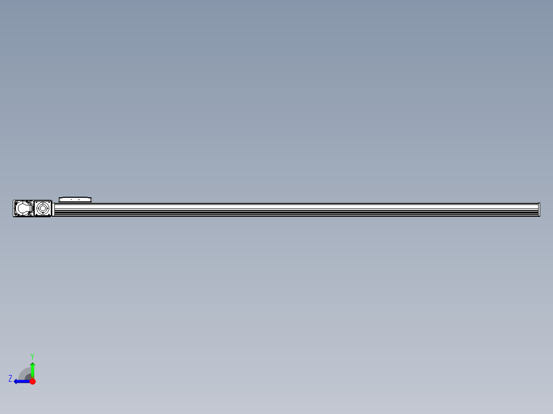 同步带全封闭直线模组TPA-HCB-105D-90-L1700-ML-Y-P20-N3右视图