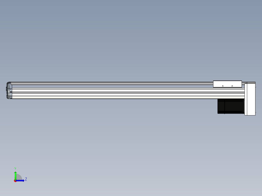 Toyo东佑达直线模组-ETH17-1050-BM-M75左视图