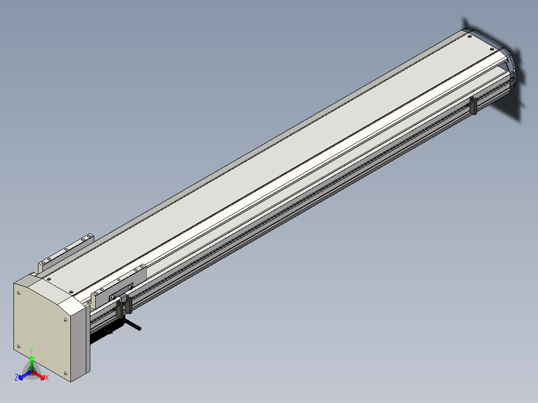 Toyo东佑达直线模组-ETH17-1050-BM-M75正等轴测图