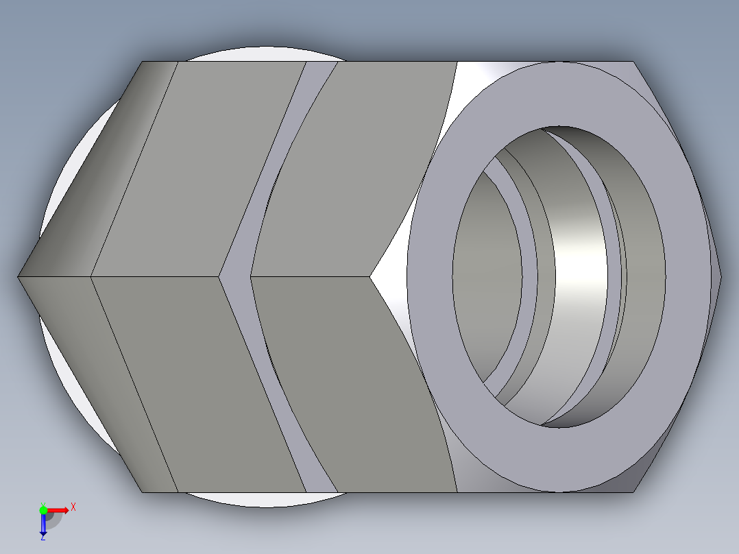 卡套式工业通用硬管接头EO_Adjustable_locknut_45_deg_elbow_VEE35LRCF俯视图