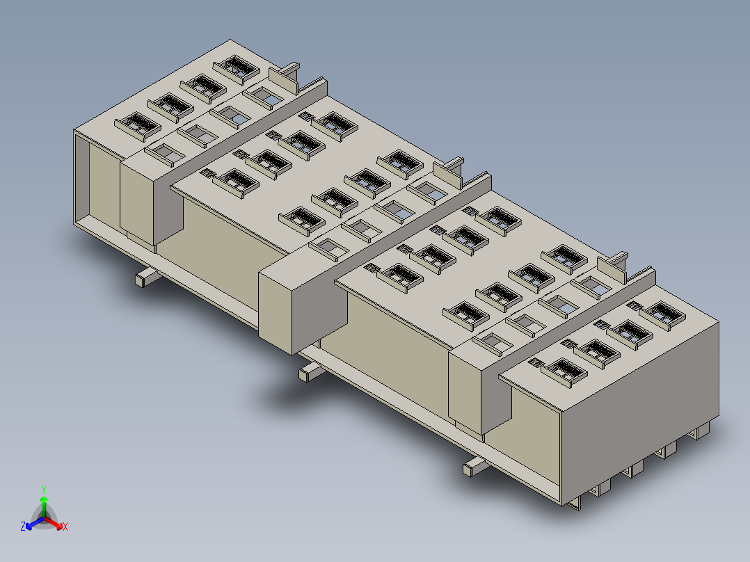 日本公共住房 1比80主视图
