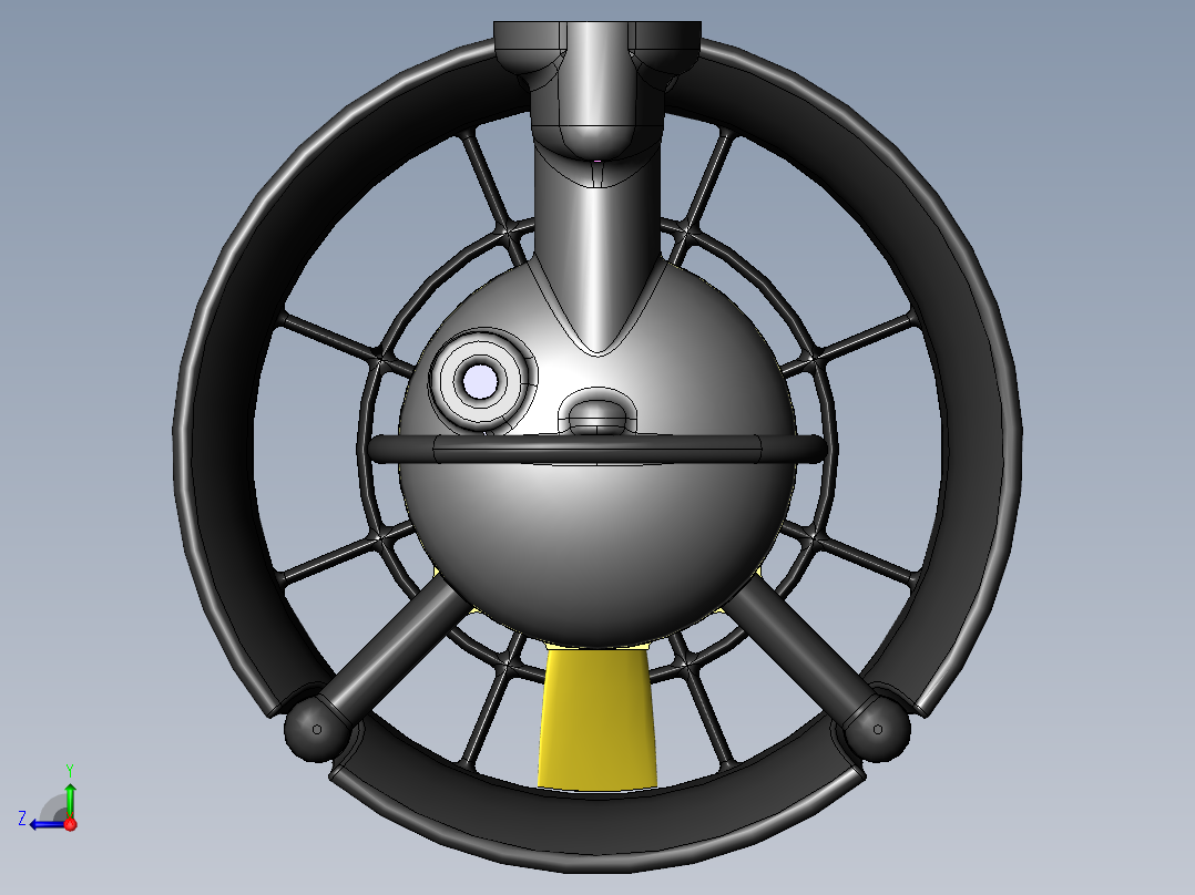 seabotix船舶推进器3D图纸 sldprt格式右视图