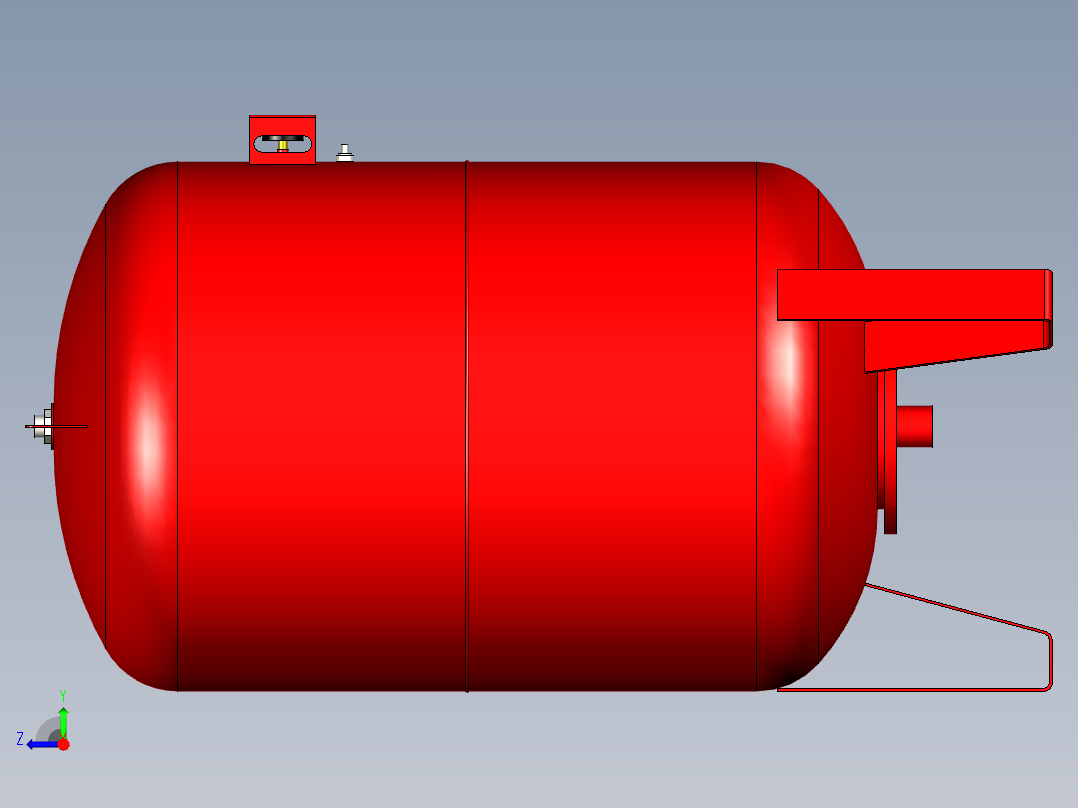 薄膜罐进化300升出口1 1 4‘BSPF模型右视图
