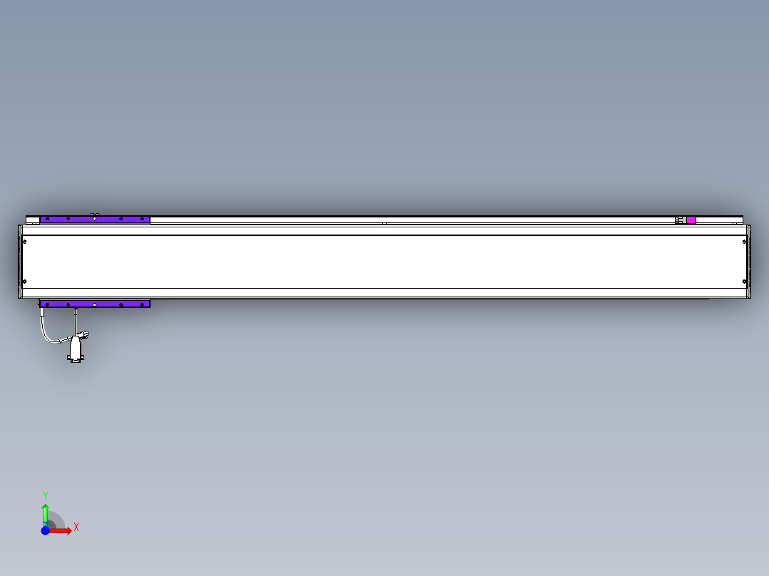 威洛博VL系列直线电机模组-VL14S3-S1100前视图