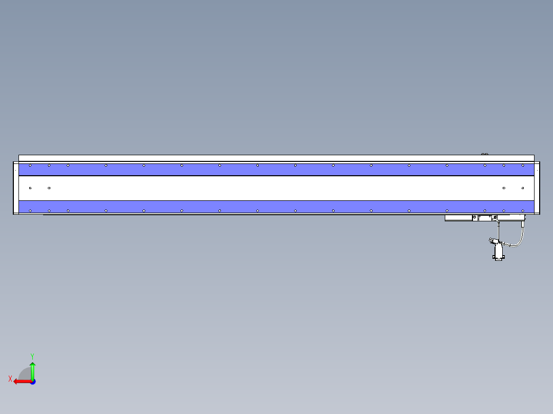 威洛博VL系列直线电机模组-VL14S3-S1100后视图