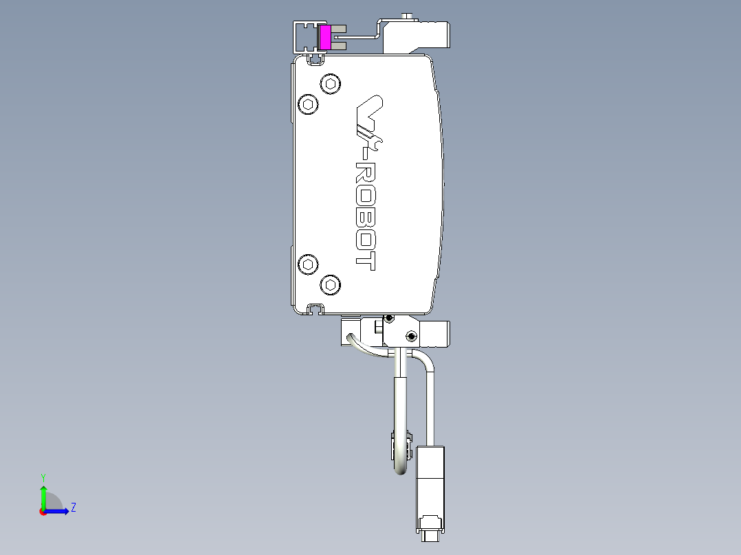 威洛博VL系列直线电机模组-VL14S3-S1100左视图