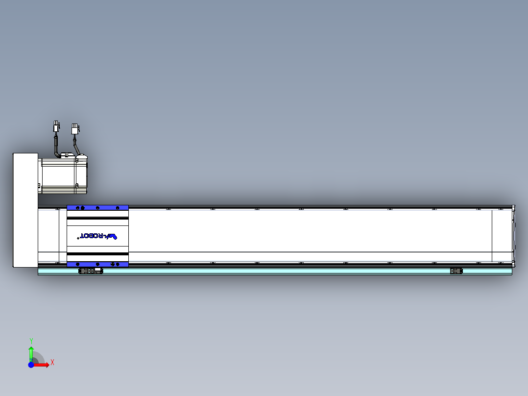 VF丝杆传动-一般环境VF14-Lxx-C-S800-BR-ZP75-C3前视图