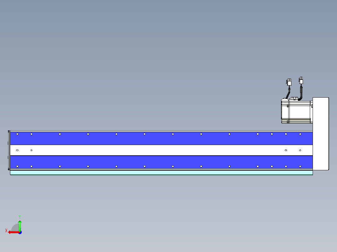 VF丝杆传动-一般环境VF14-Lxx-C-S800-BR-ZP75-C3后视图