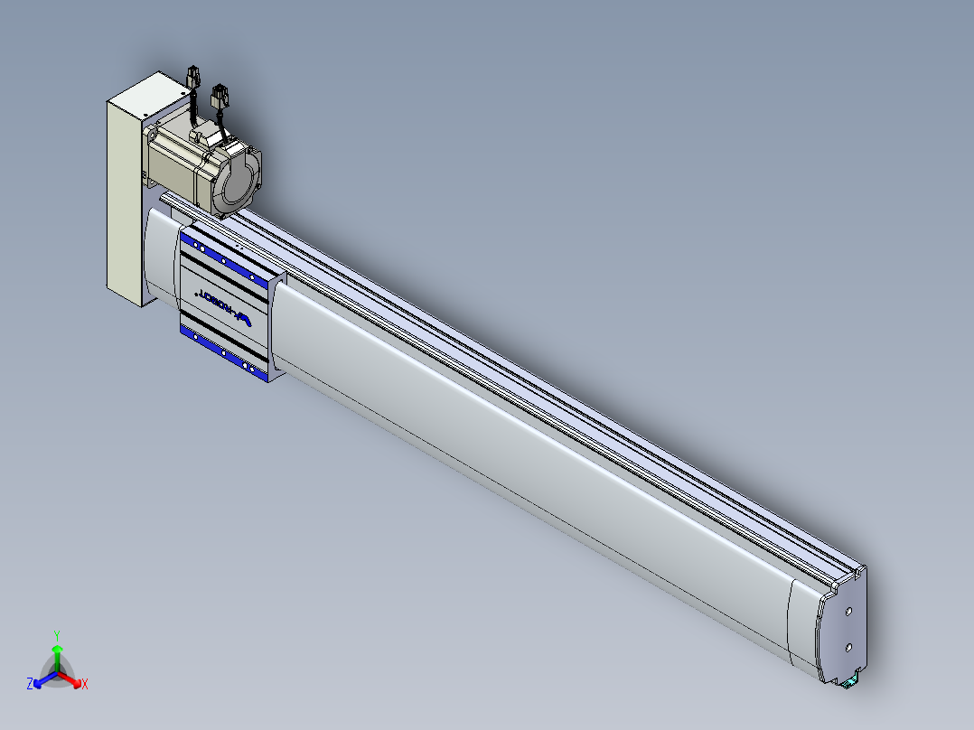 VF丝杆传动-一般环境VF14-Lxx-C-S800-BR-ZP75-C3正等轴测图