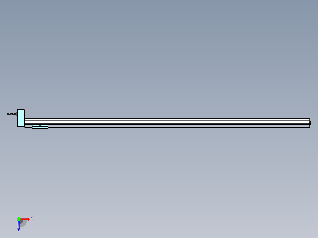 威洛博VBF同步带传动一般环境VBF14-L45-S2250-BRD-ZP40-C3俯视图