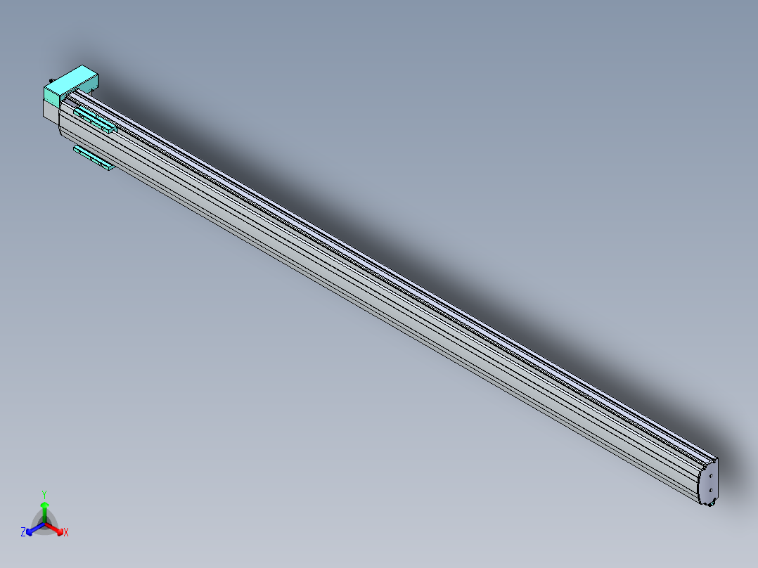 威洛博VBF同步带传动一般环境VBF14-L45-S2250-BRD-ZP40-C3正等轴测图