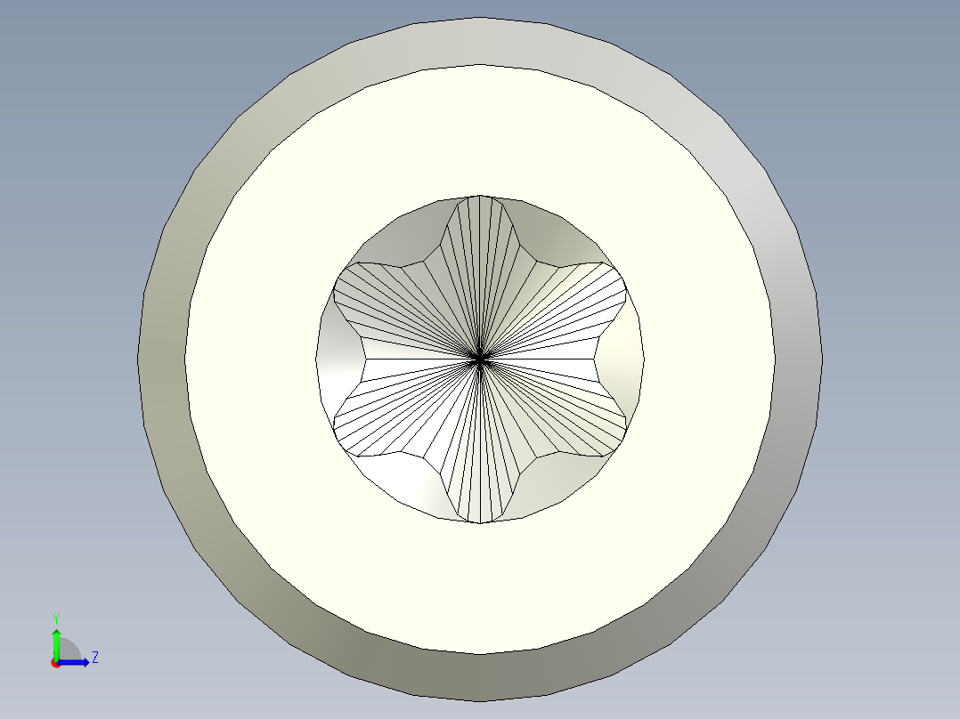螺钉-Hexalobular_socket_screw-M16-200-100-8-29-13.9-C2.stp左视图