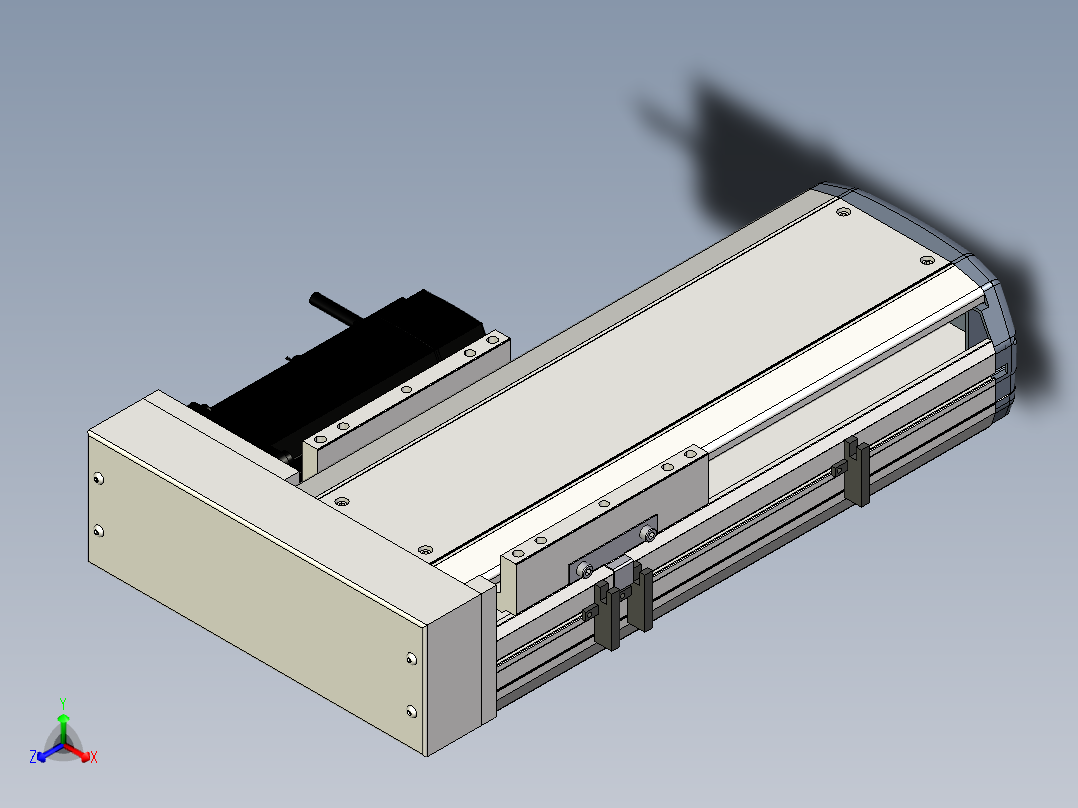 Toyo东佑达直线模组-ETH17-200-BR-M75B正等轴测图