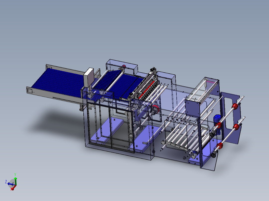 侧焊接制袋机主视图