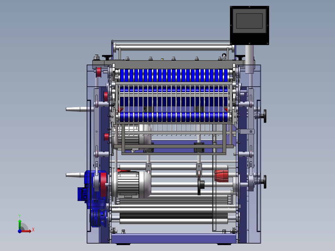 侧焊接制袋机前视图