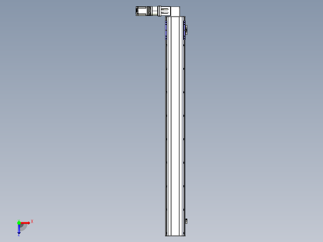 同步带滑台-半封闭B17-L100-S1600-L-P75-D3-N3俯视图