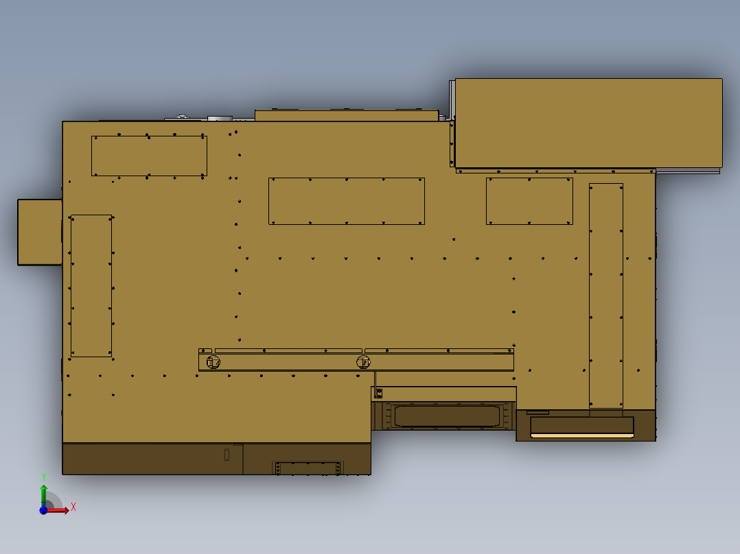 B14-国外数控车床模型前视图