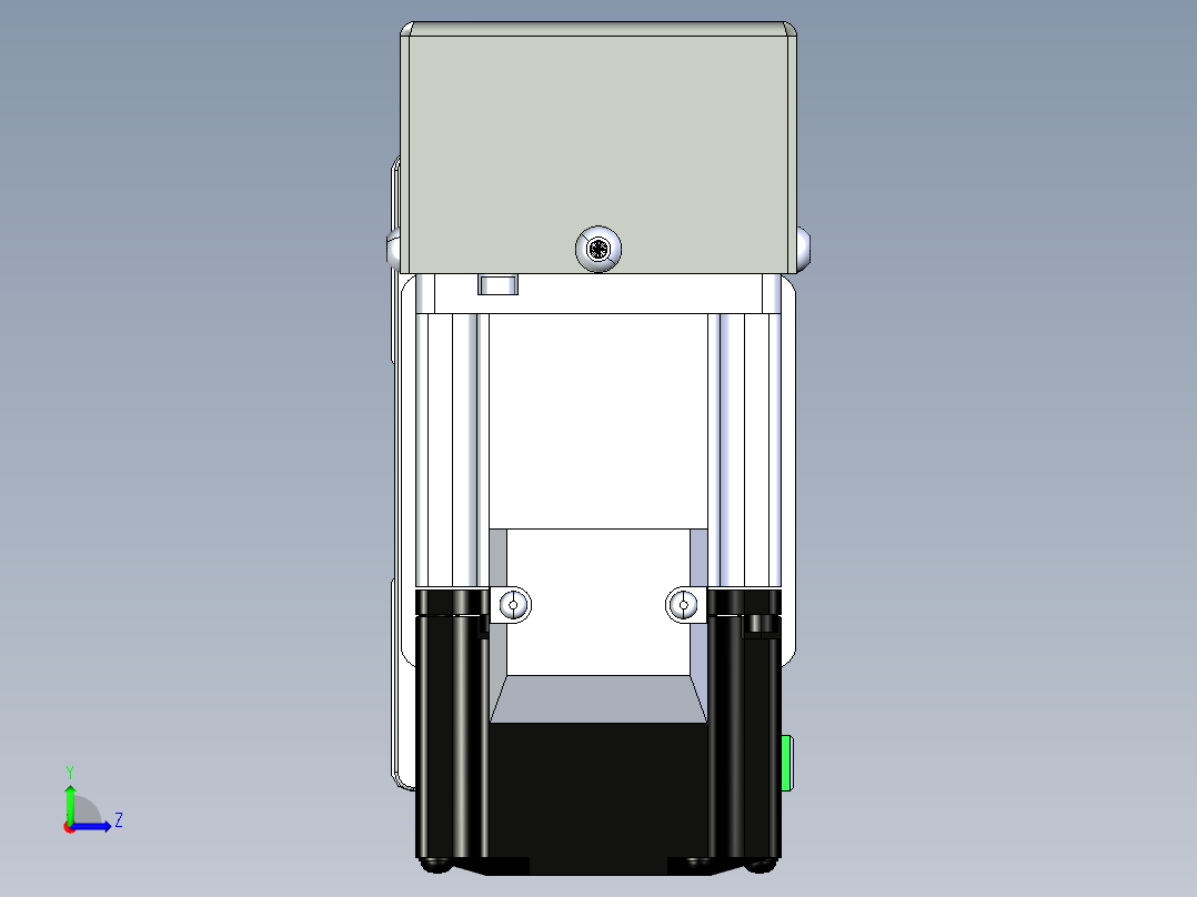 同步带滑台-半封闭B10H-L45-S1300-R-P40-D3左视图