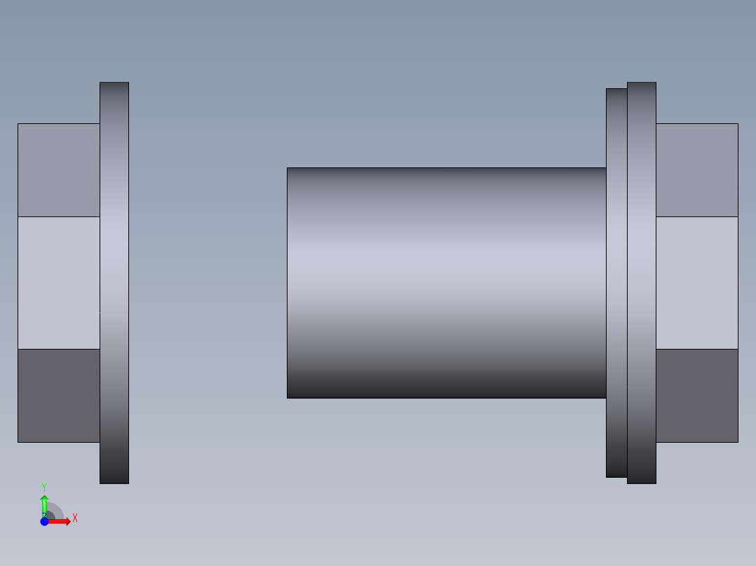 31LIFV 用溶剂焊接插座D罐接头，螺纹接头，螺纹接头拧紧螺母女R1和EPDM或FPM平垫圈前视图
