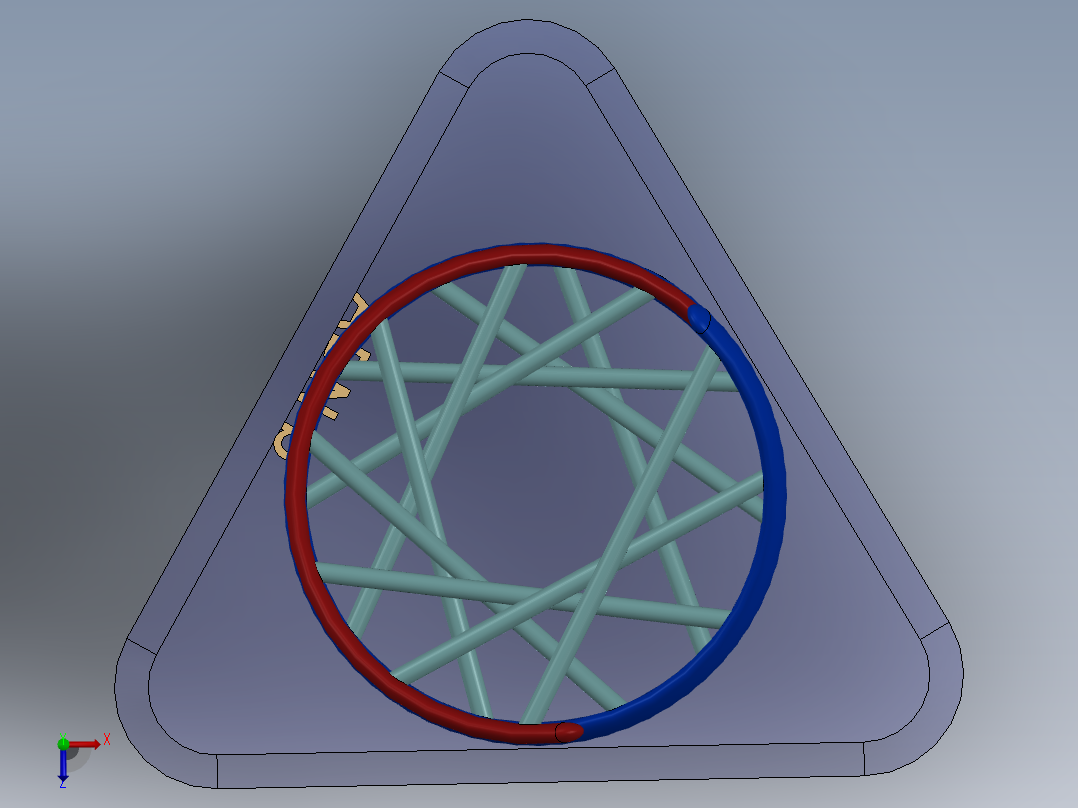 DNA基因染色体俯视图