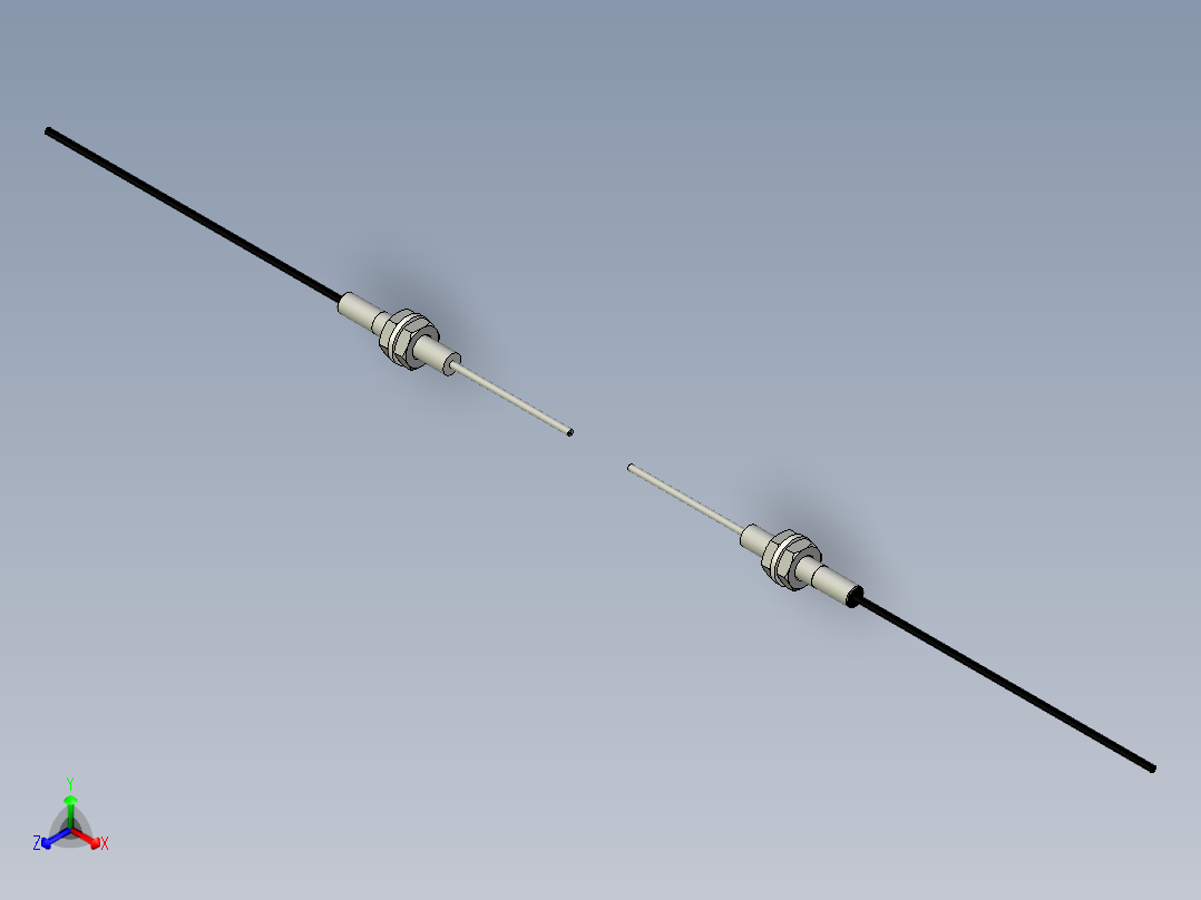 光纤元件对射型FT-D310-S主视图