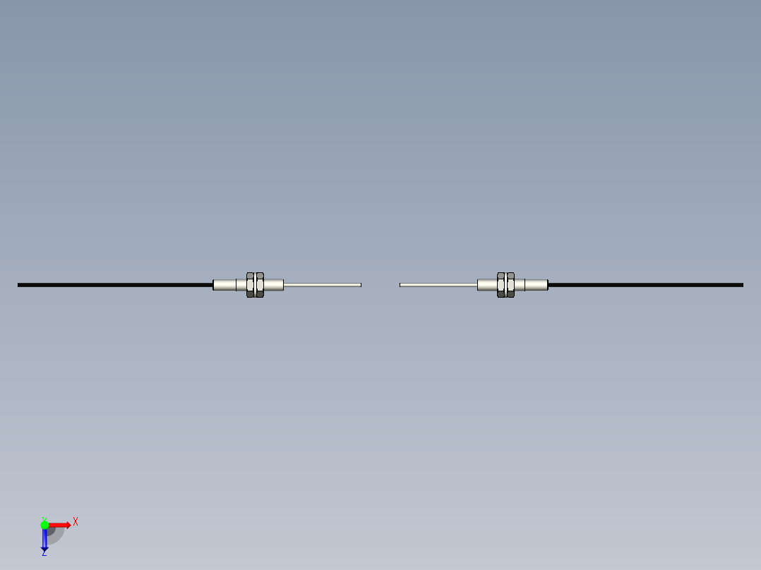 光纤元件对射型FT-D310-S俯视图