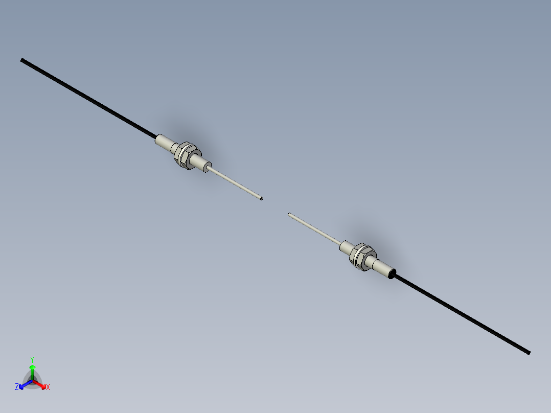 光纤元件对射型FT-D310-S正等轴测图