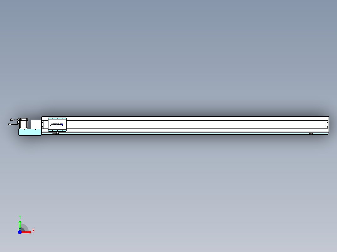 威洛博VBC同步带传动一无尘环境VBC14-L45-S2200-BL-ZP75-C3前视图