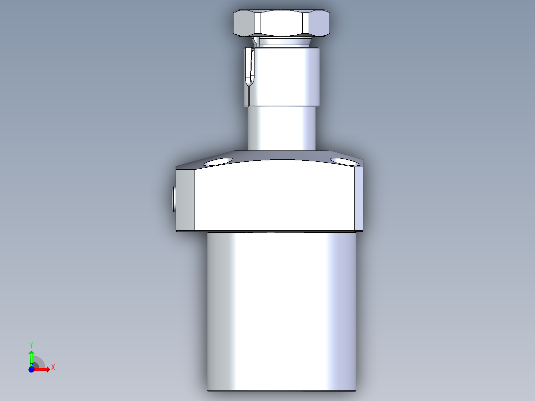 KOSMEKLHA0550-GR-Y30多系列多零件图纸模型前视图