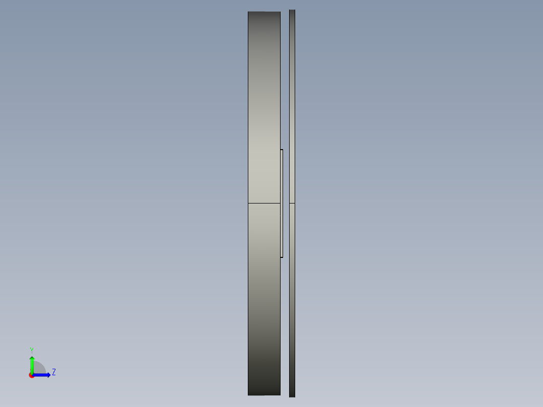基恩士CA-R20_kc图纸模型左视图