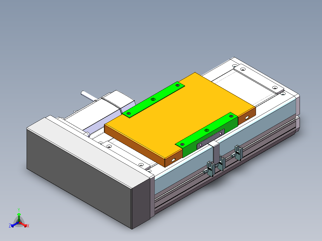 MCH丝杆全封闭MCH17-BR-750W正等轴测图