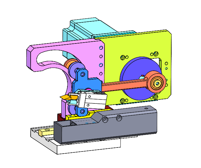 折沿边料凸轮机构