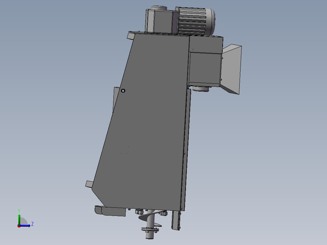 粉碎脱水机左视图