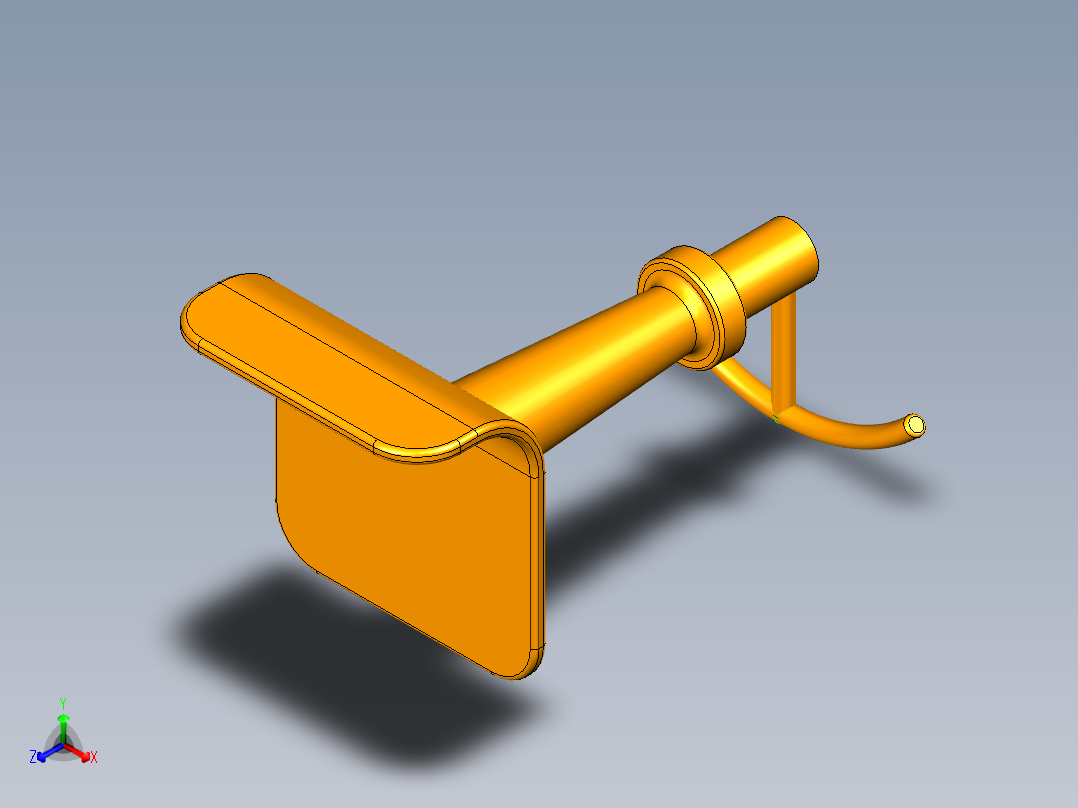 UG升降椅模型主视图