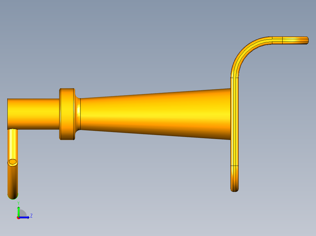 UG升降椅模型左视图
