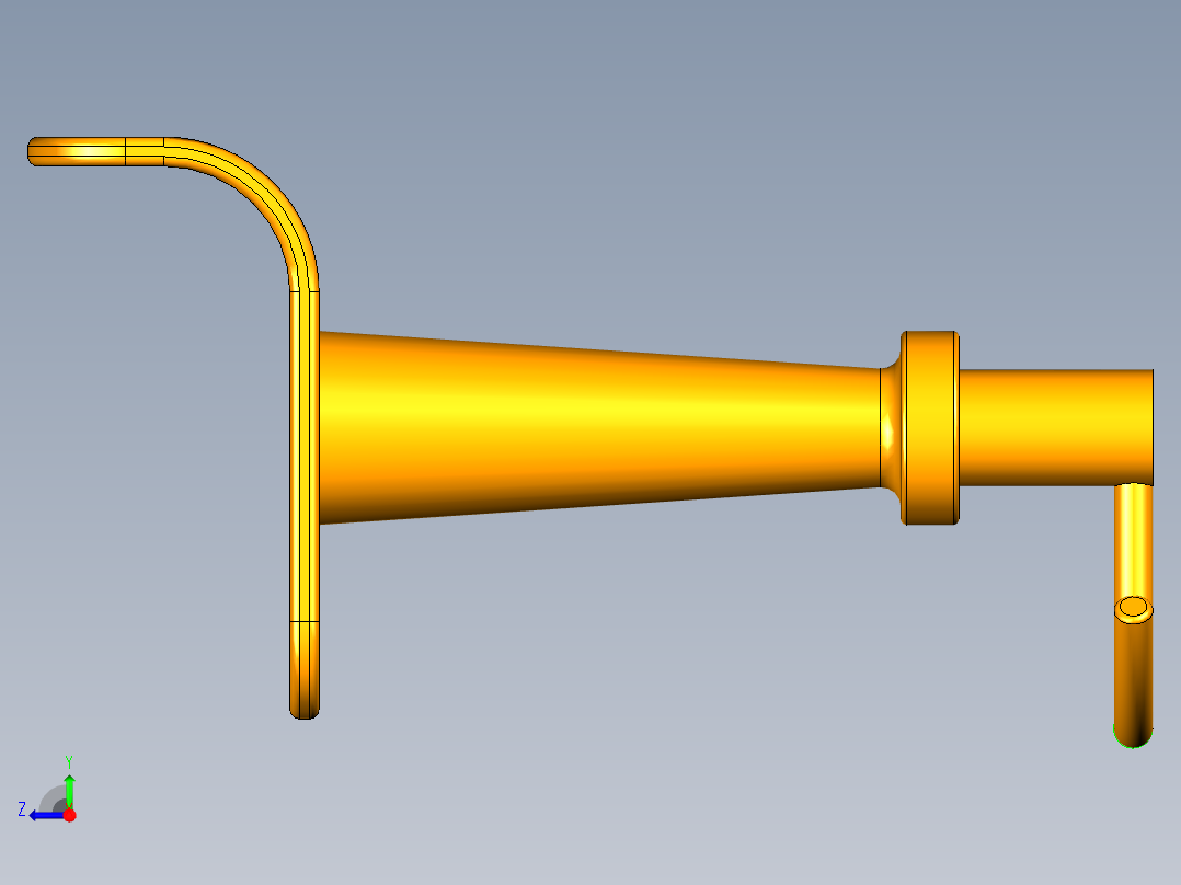 UG升降椅模型右视图