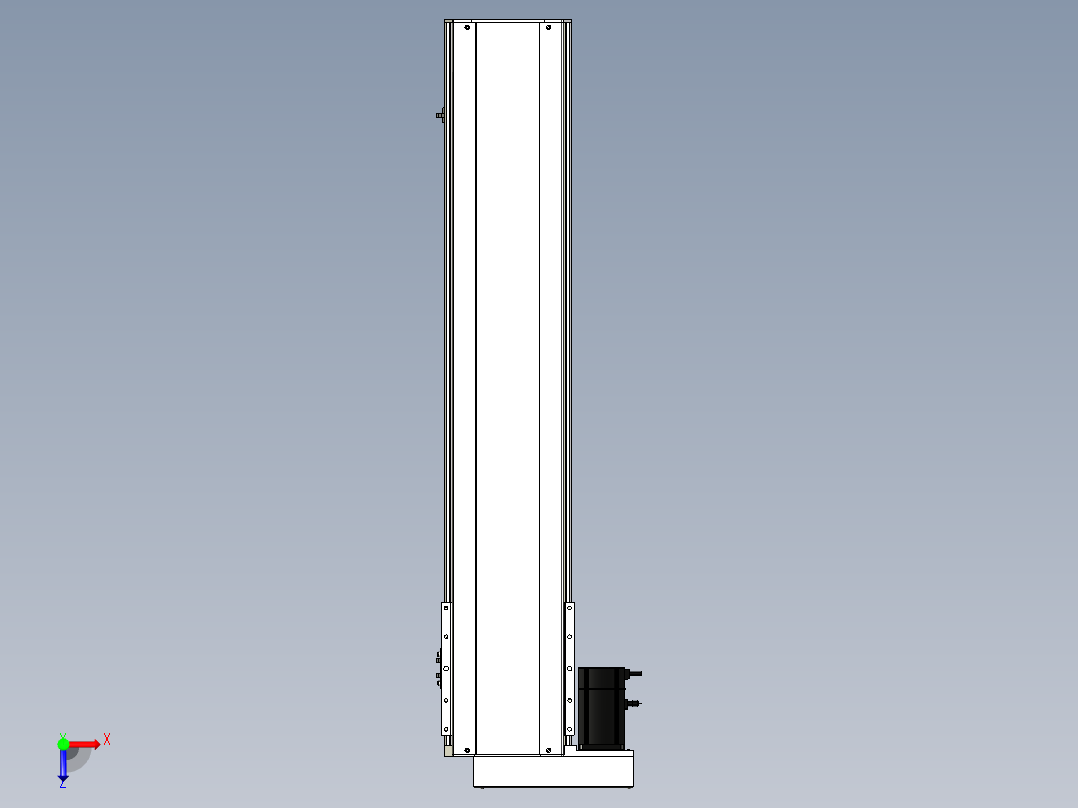 Toyo东佑达直线模组-ETH22-950-BL-750W俯视图