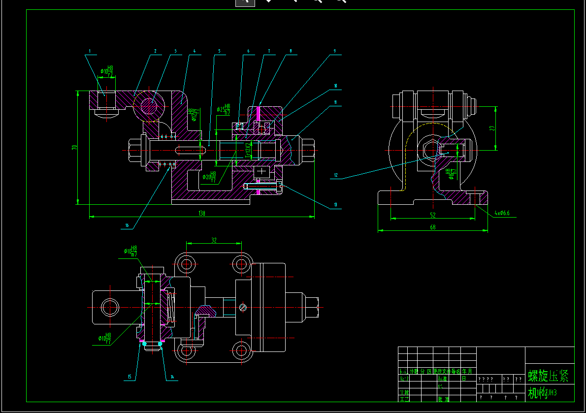 L1C02JH3螺旋压紧机构