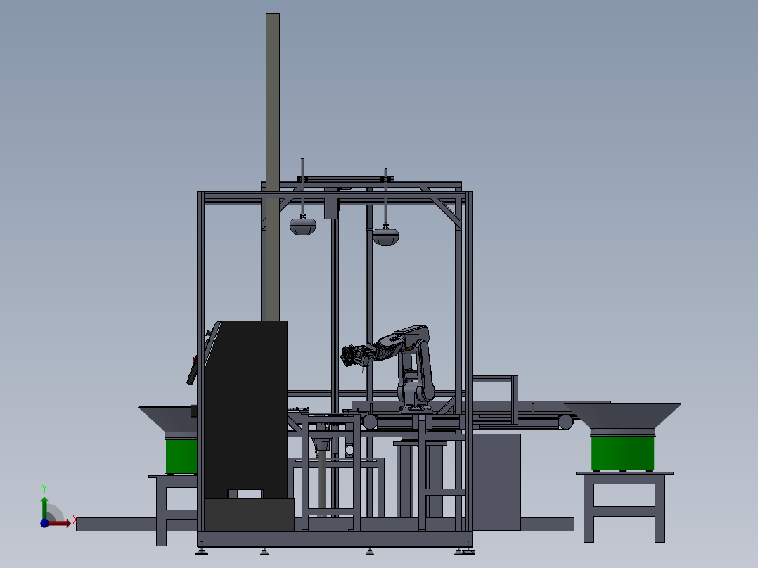 232机器人装配站前视图
