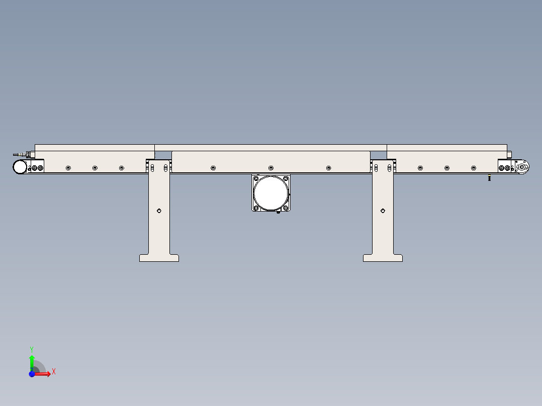 治具输送机构前视图